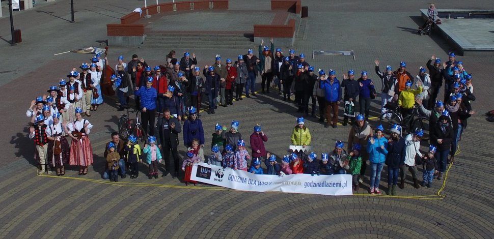 Happening na wiślańskim placu Hoffa zgromadził około 200 osób