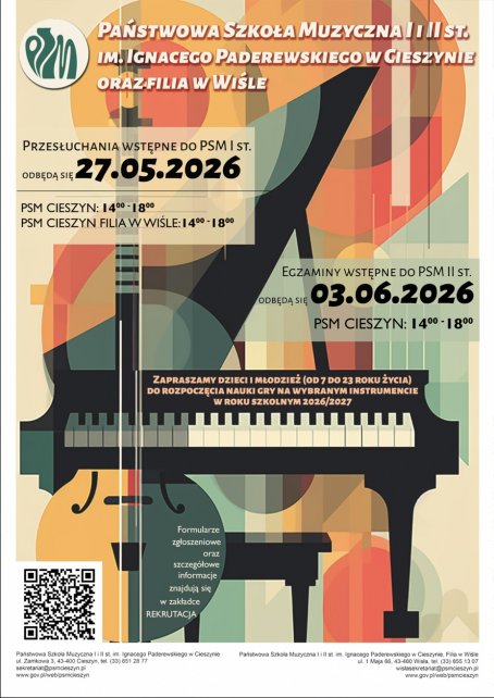 Plakat promujący rekrutację