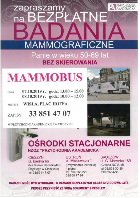 Informacja o badaniach