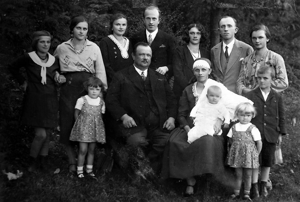 Paweł Cieślar z rodziną